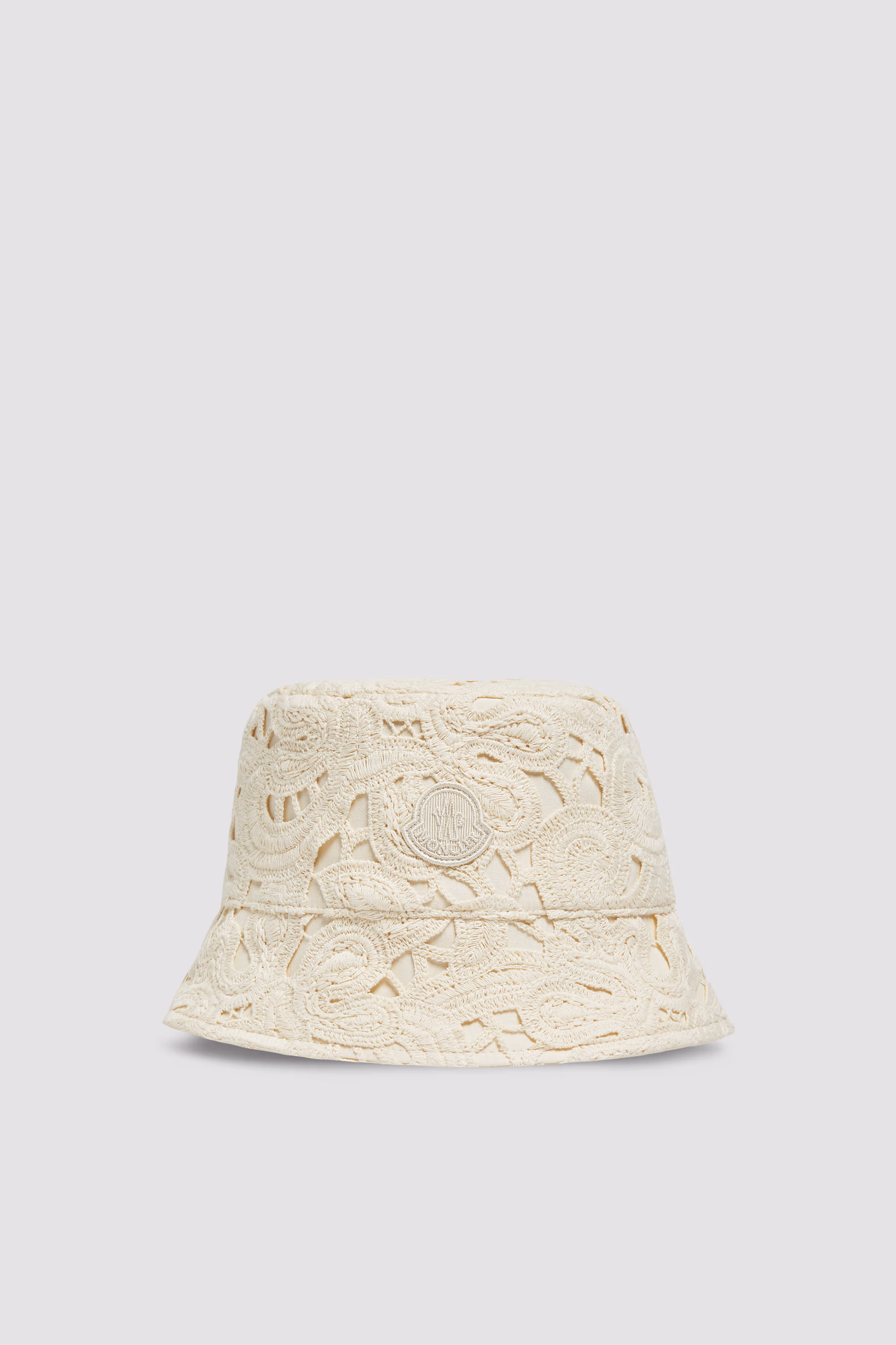 Macramé Bucket Hat Women White Ivory Moncler 0